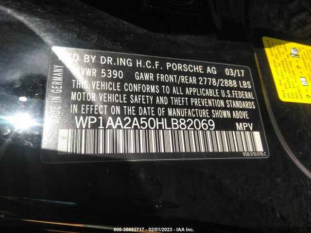 2017 Porsche Macan, VIN: WP1AA2A50HLB82069