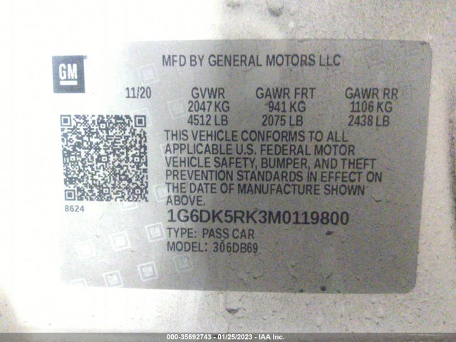 Cadillac CT4 2021 1G6DK5RK3M0119800 Image 10