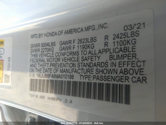 Acura Tlx W/technology Package 2021 19UUB6F48MA010186 Image 9