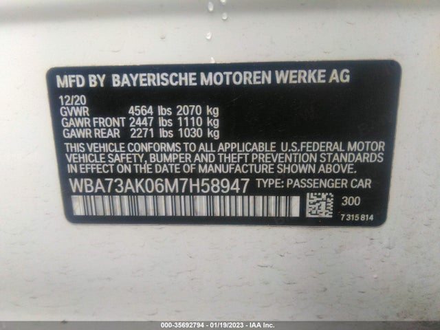 BMW 2 Series 228i Xdrive 2021 аукцион фото