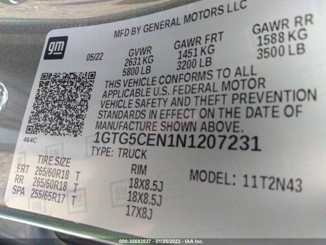 GMC Canyon 2wd Elevation 2022 1GTG5CEN1N1207231 Image 9