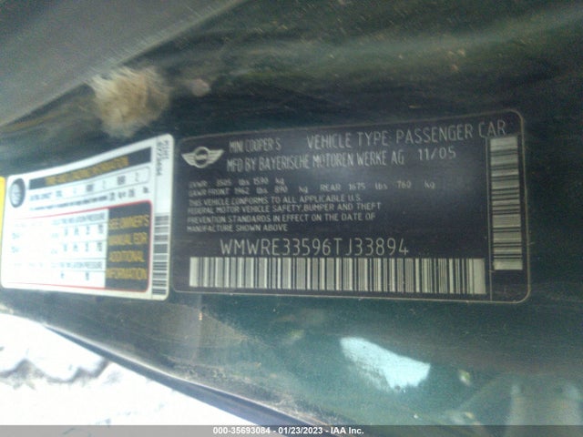 WMWRE33596TJ33894 Mini COOPER HARDTOP