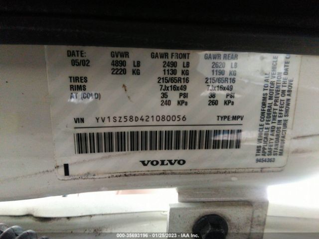 YV1SZ58D421080056 Volvo V70