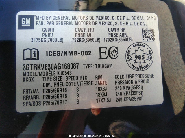 GMC Sierra 1500 Sle 2010 3GTRKVE30AG168087 Image 9