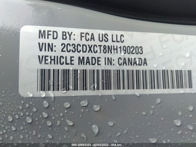 Dodge CHARGER R/T 2022 2C3CDXCT8NH190203 Image 9