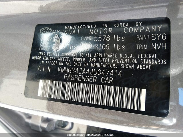 2018 Genesis G90, VIN: KMHG34JA4JU047414