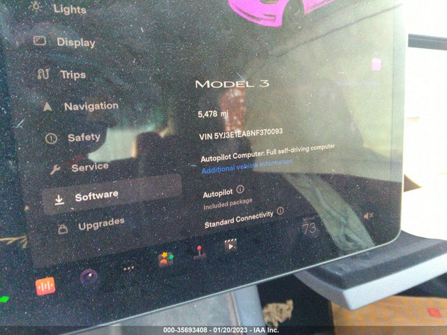 Tesla MODEL 3 2022 5YJ3E1EA8NF370093 Image 7