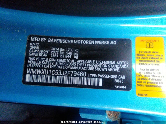 2018 Mini Hardtop, VIN: WMWXU1C53J2F79460