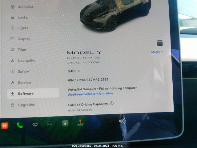 Tesla Model Y Long Range 2021 5YJYGDEE7MF212962 Image 8