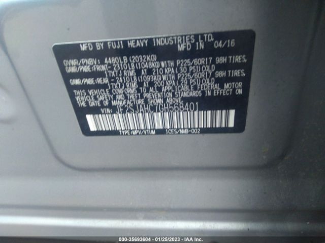 JF2SJAHC7GH568401 Subaru Forester 2.5i Limited