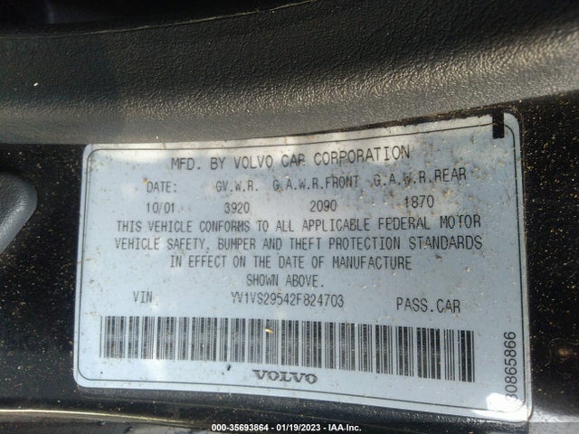 YV1VS29542F824703 Volvo S40