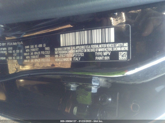 ZFBCFYBTXGP373763 Fiat 500x Easy