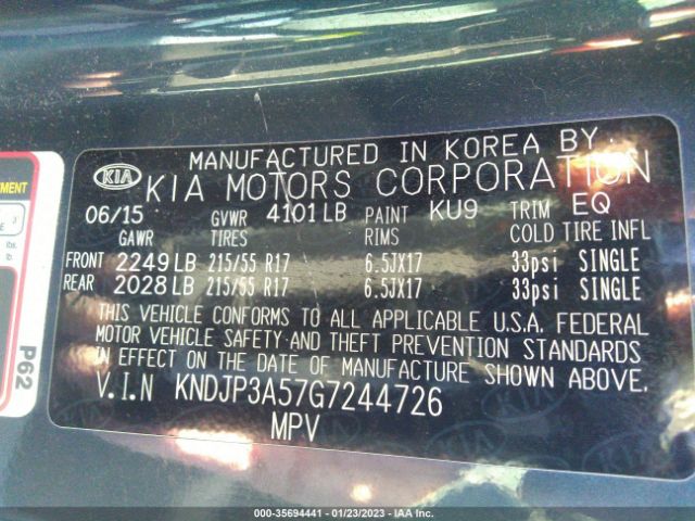 KNDJP3A57G7244726 KIA SOUL +