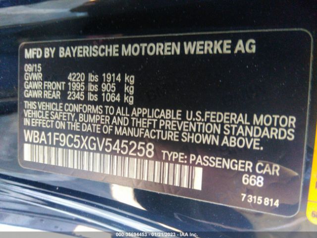 WBA1F9C5XGV545258 BMW 2 Series 228i