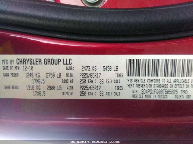 Dodge Journey Mainstreet 2011 3D4PG1FG0BT505825 Image 10