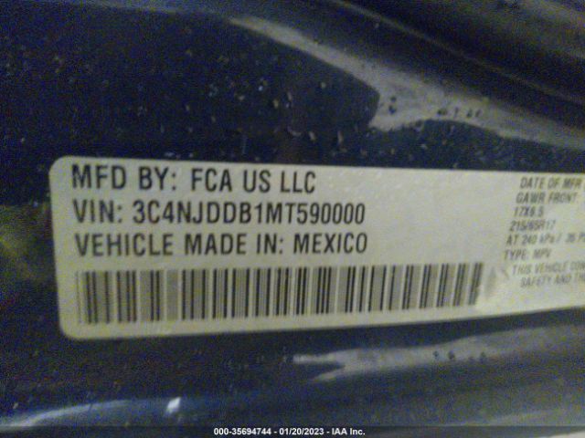 3C4NJDDB1MT590000 Jeep Compass Trailhawk