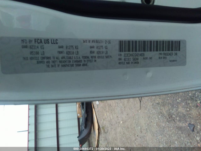 Dodge Charger Sxt 2016 2C3CDXHG1GH214839 Image 9