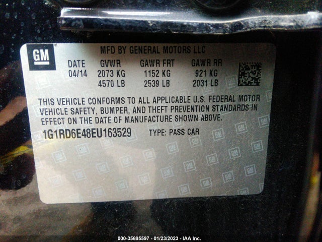 Chevrolet Volt 2014 1G1RD6E48EU163529 Image 10