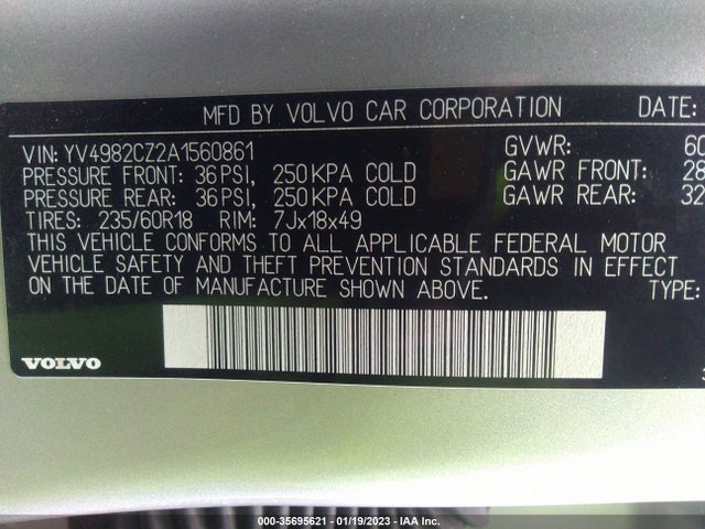 Volvo Xc90 I6 2010 YV4982CZ2A1560861 Image 10