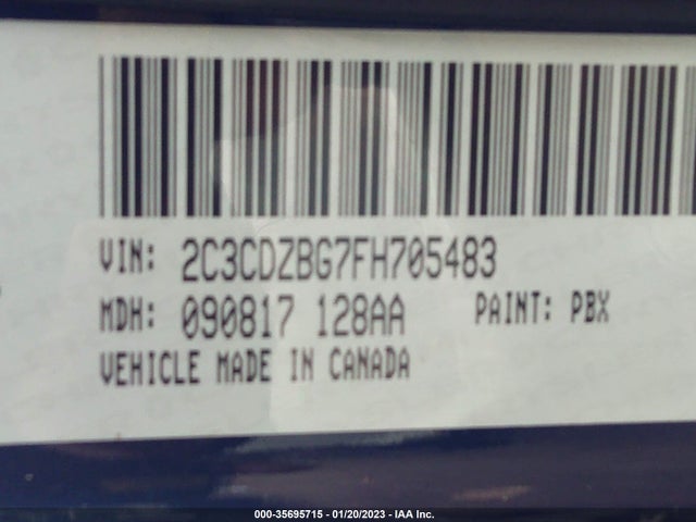 Dodge Challenger Sxt Plus 2015 2C3CDZBG7FH705483 Image 9