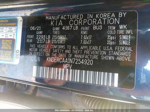 2022 Kia Seltos, VIN: KNDERCAA1N7254920
