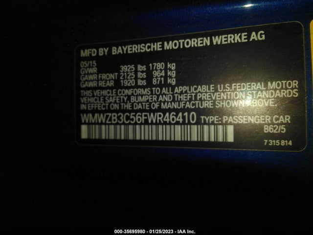 2015 Mini Countryman, VIN: WMWZB3C56FWR46410