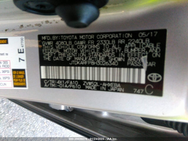 Toyota Prius Prime Plus/premium/advanced 2017 JTDKARFP8H3026340 Image 10