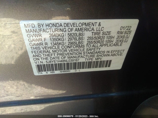 Acura Mdx W/technology Package 2022 5J8YE1H48NL039167 Image 11