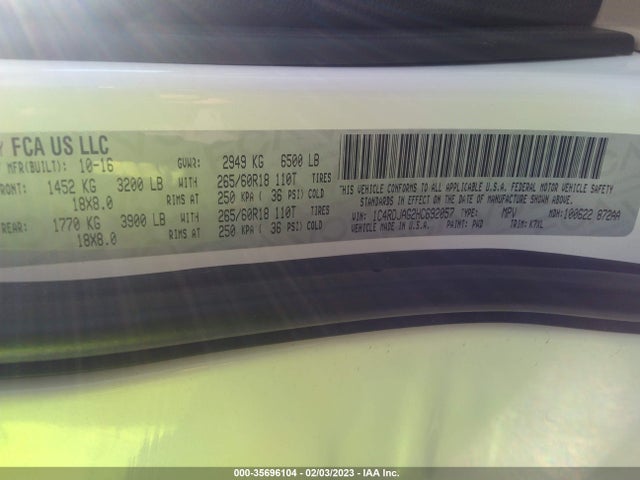 Dodge Durango Sxt 2017 1C4RDJAG2HC692057 Image 10