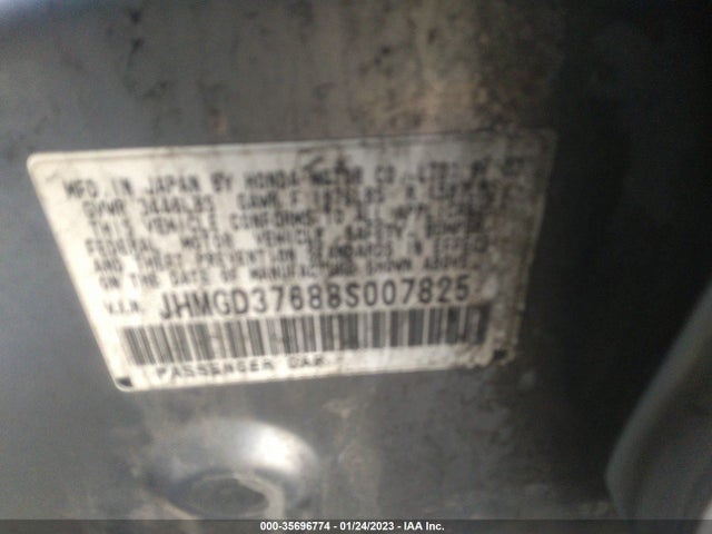 Продажа на аукционе авто 2008 Honda Fit Sport, vin: JHMGD37688S007825, номер лота: 35696774