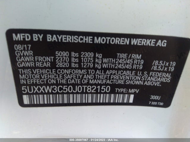 2018 BMW X4, VIN: 5UXXW3C50J0T82150