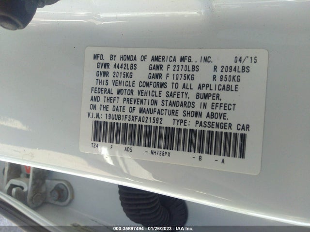 Acura TLX TECH 2015 19UUB1F5XFA021592 Image 9