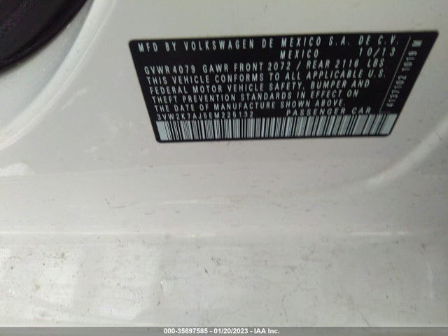 3VW2K7AJ5EM225132 Volkswagen Jetta Sedan S