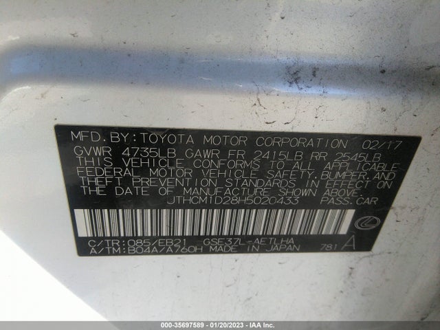 JTHCM1D28H5020433 Lexus Is Is 300