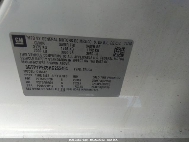 3GTP1PEC5HG265494 GMC Sierra 1500 Denali