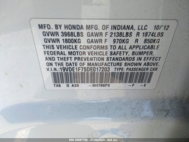 Acura ILX 2013 19VDE1F75DE017203 Image 10