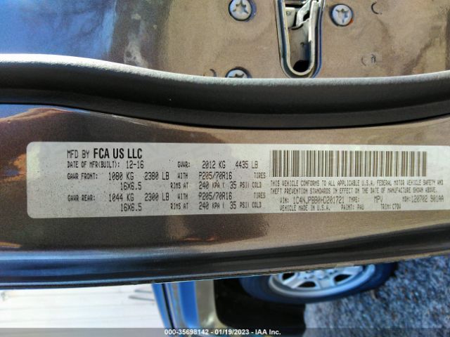 1C4NJPBB0HD201721 Jeep Patriot Sport