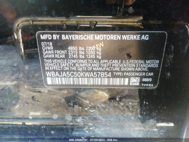 WBAJA5C50KWA57854 BMW 5 Series 530i