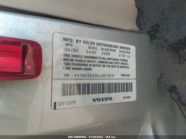 YV1NC62D34J051079 Volvo C70