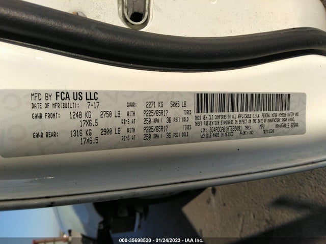 Dodge JOURNEY SE 2017 3C4PDCAB1HT695091 Image 10