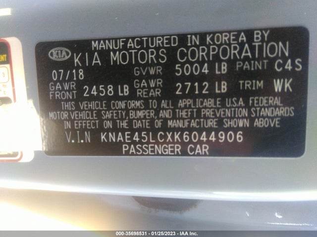 2019 Kia Stinger, VIN: KNAE45LCXK6044906