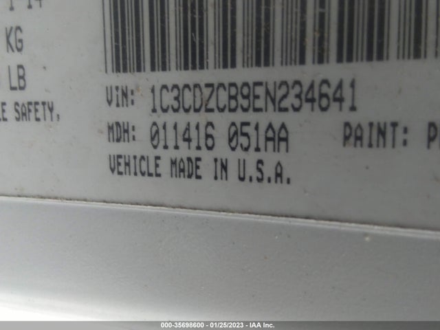 Dodge Avenger Sxt 2014 1C3CDZCB9EN234641 Image 9