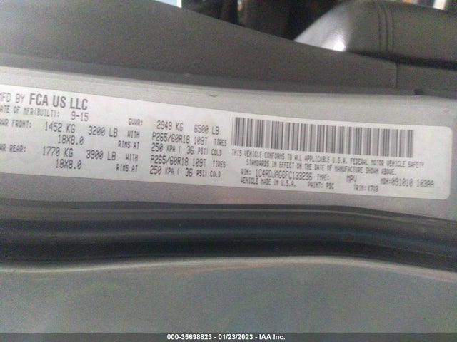 Dodge Durango Sxt 2015 1C4RDJAG6FC133236 Image 9
