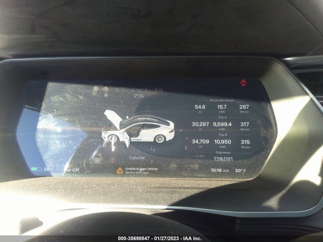 2016 TESLA MODEL S 70 KWH VIN: 5YJSA1E16GF157007