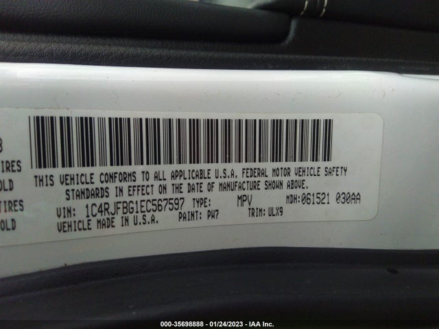 Jeep Grand Cherokee 2014 1C4RJFBG1EC567597 Image 10