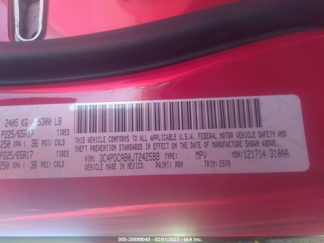 Dodge JOURNEY SE 2018 3C4PDCAB0JT242599 Image 9