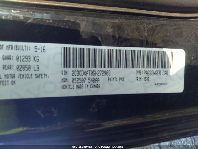 Dodge Charger Police 2016 2C3CDXAT0GH272903 Image 9