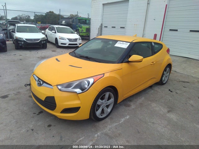2013 HYUNDAI VELOSTER W/BLACK INT VIN: KMHTC6AD2DU124449