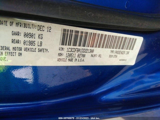 Dodge DART SXT 2013 1C3CDFBA1DD221300 Image 9