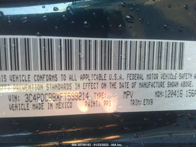 2015 Dodge Journey, VIN: 3C4PDCBBXFT599214